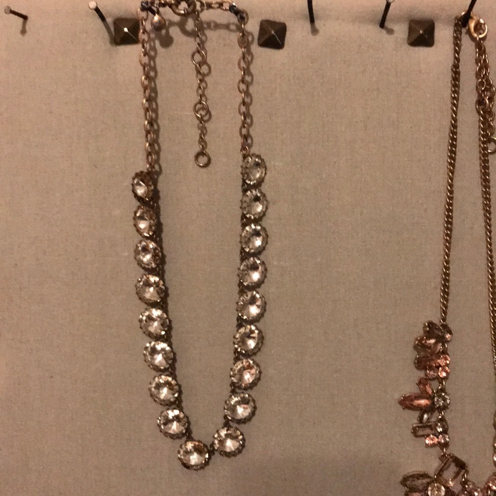 White and gold necklace